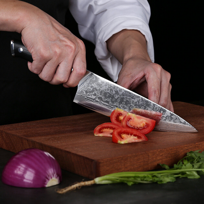 Japanese Damascus Steel Chef Cooking Knives