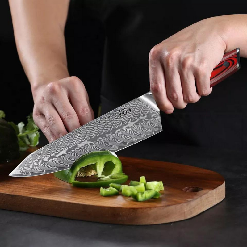 Japanese Damascus Steel Chef Cooking Knives