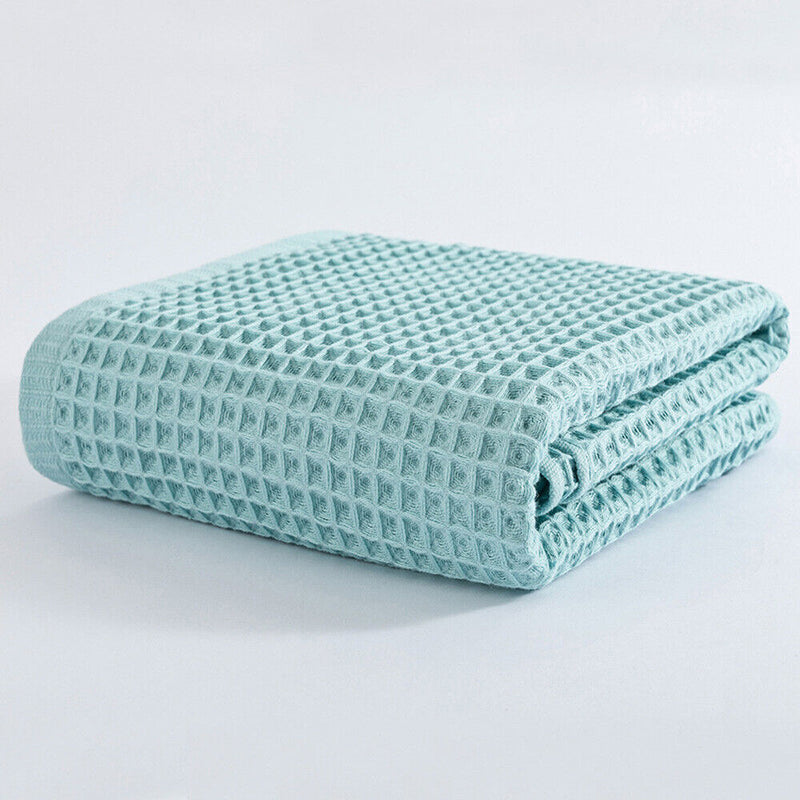 Absorbent Fast Drying Waffle Cotton Bath Towels