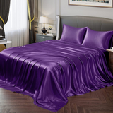 Sleek Silk Satin Sheets (Full Set, Sizes Below)